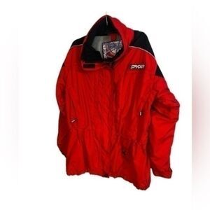 Spyder ski jacket size 12 large red xo 5000m women vintage